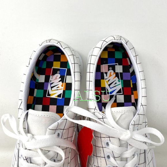🎄SALE🎄 VANS Era (U-Color) Canvas Checkerboard White Men's Size VN0A4U391UG - Picture 8 of 9